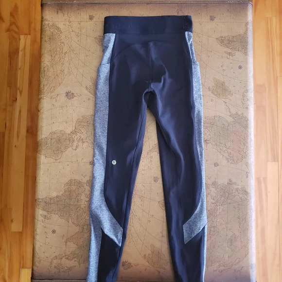 *LULULEMON Box it Out Tights, black and grey - Picture 6 of 6